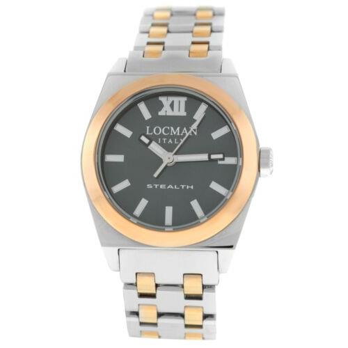 Locman Stealth Ref. 204 Titanium Steel Gold Tone Ladies` Quartz 33MM Watch
