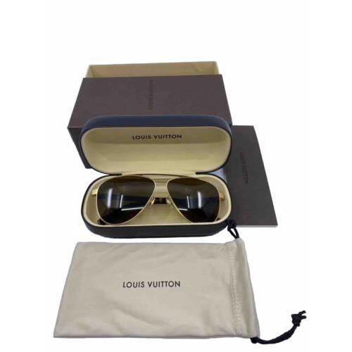 Louis Vuitton Starship Gold U Brown Tortoise Shell Aviator Sunglasses Z0846U