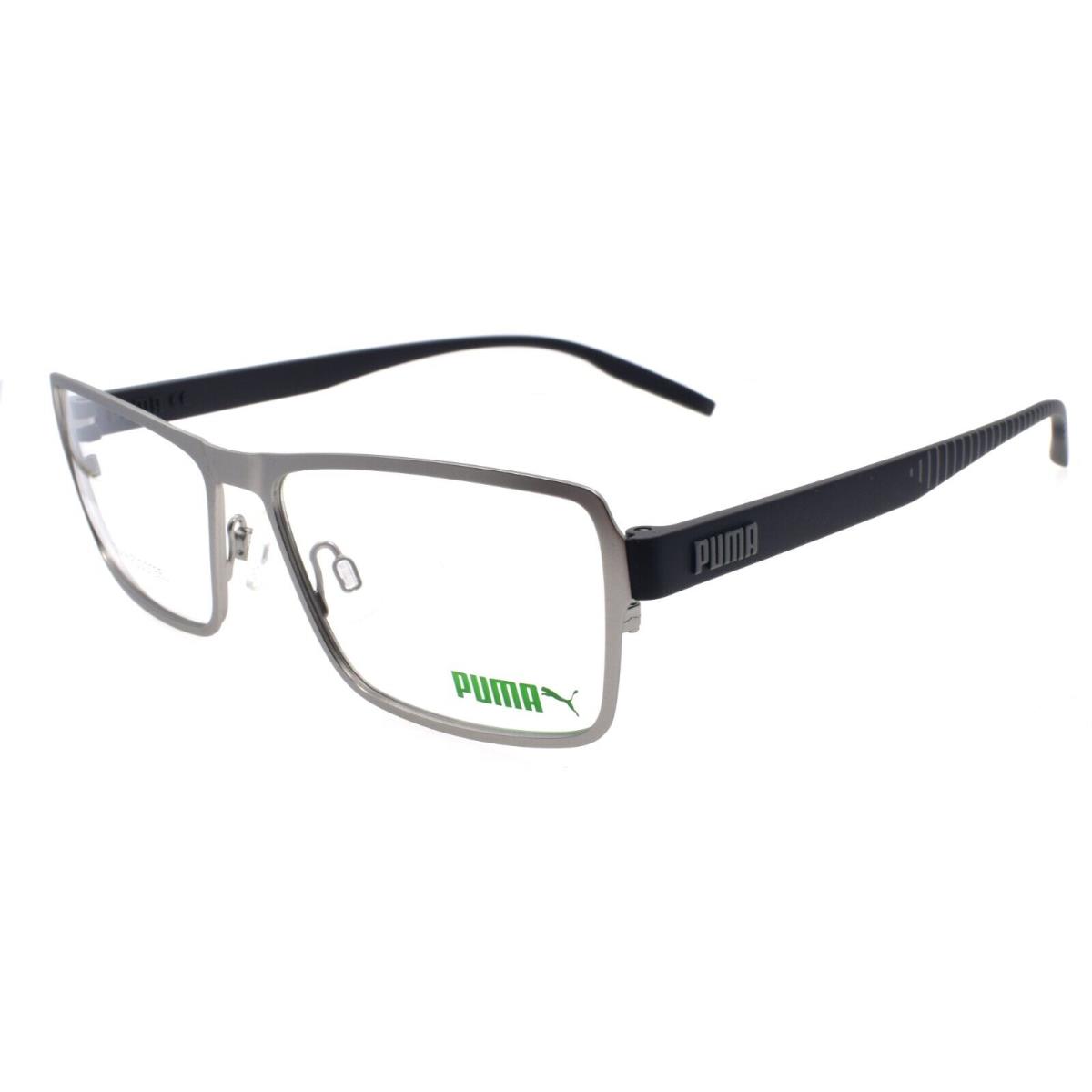 Puma PU0291O 002 Men`s Eyeglasses Frames Large 58-16-150 Ruthenium / Gray