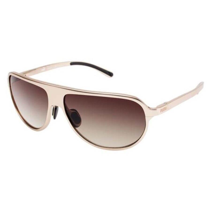 Puma PU-15153 Brushed Gold Sunglasses Dunnock