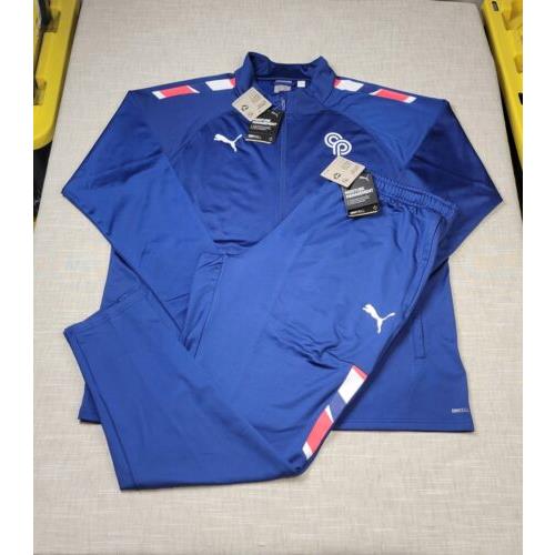 Puma X Christian Pulisic CP 10 Tracksuit Jacket Pants 2XL Mens Blue White Red