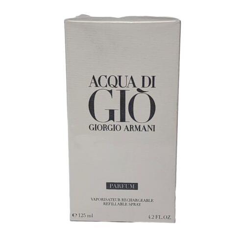 Acqua DI Gio 4.2OZ Parfum Spray For Men BY Giorgio Armani