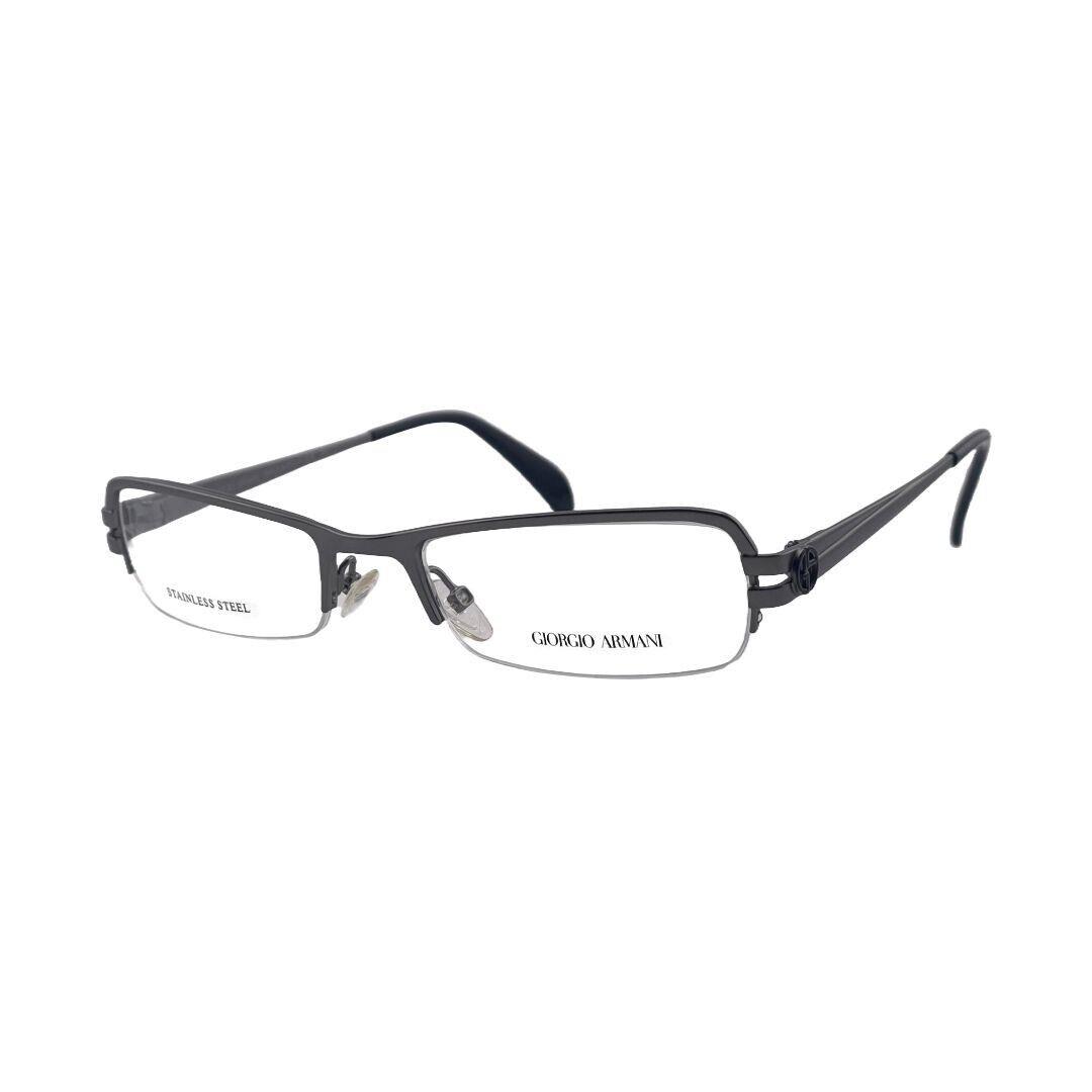 Giorgio Armani Ruthenium Half Rim Eyeglasses Frames 50mm 18mm 135mm - GA 796 R80