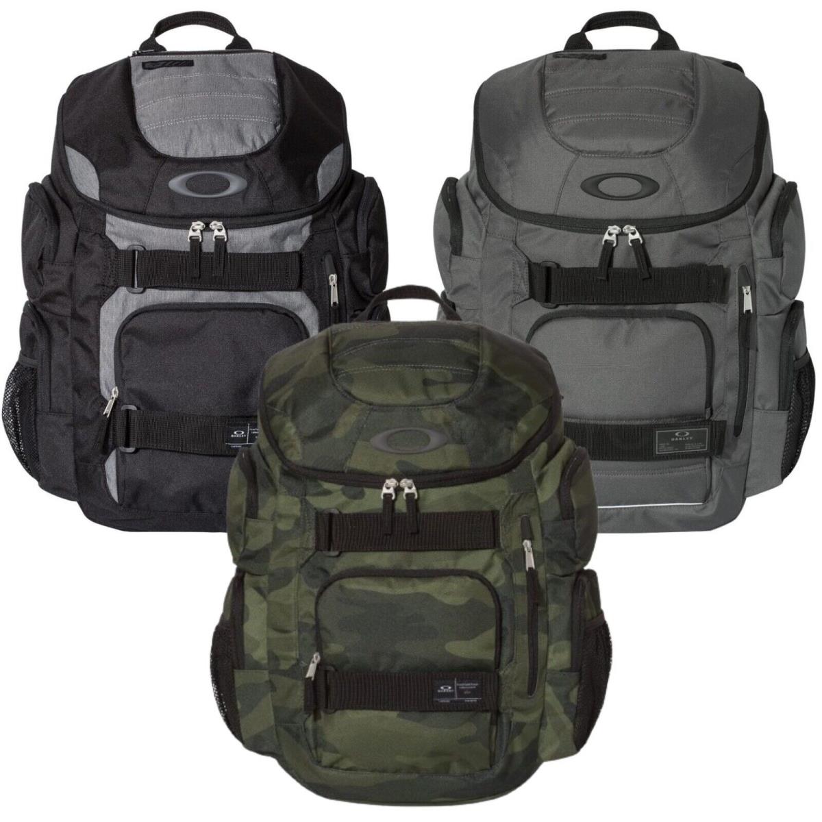 Oakley 30L School Bag Enduro Backpack Travel Pack Laptop Bag - Black, Grey, Camo
