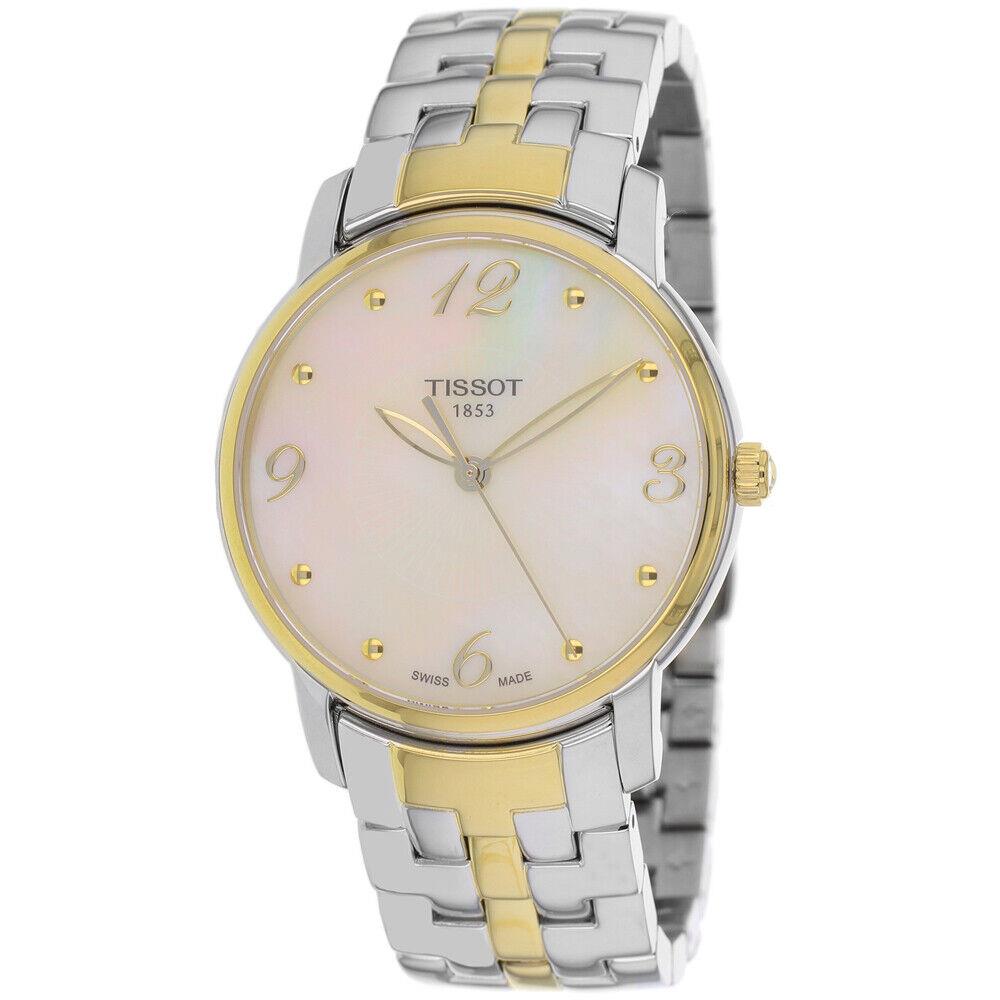 Tissot Women`s Round Mother of Pearl Dial Watch - T0522102211700