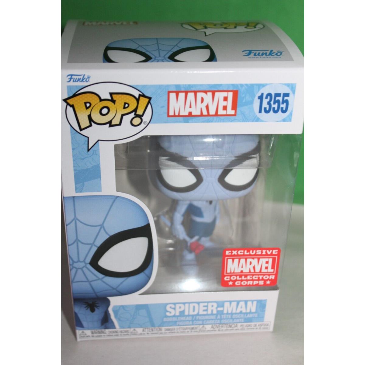 Funko Pop Marvel Collector Corps Exclusive Blue Spider-man 1355