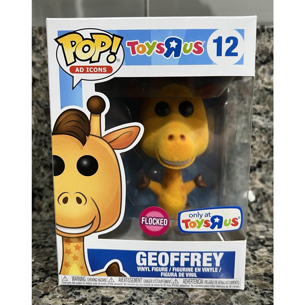 Funko Pop AD Icons Toys R US 12 Geoffrey The Giraffe Flocked Tru Exclusive