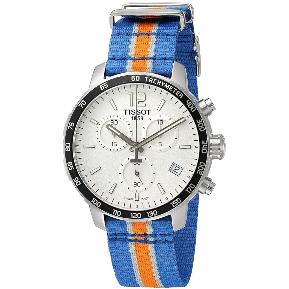 Tissot Men`s Quickster York Knicks Nba Special Edition Silver Dial Watch