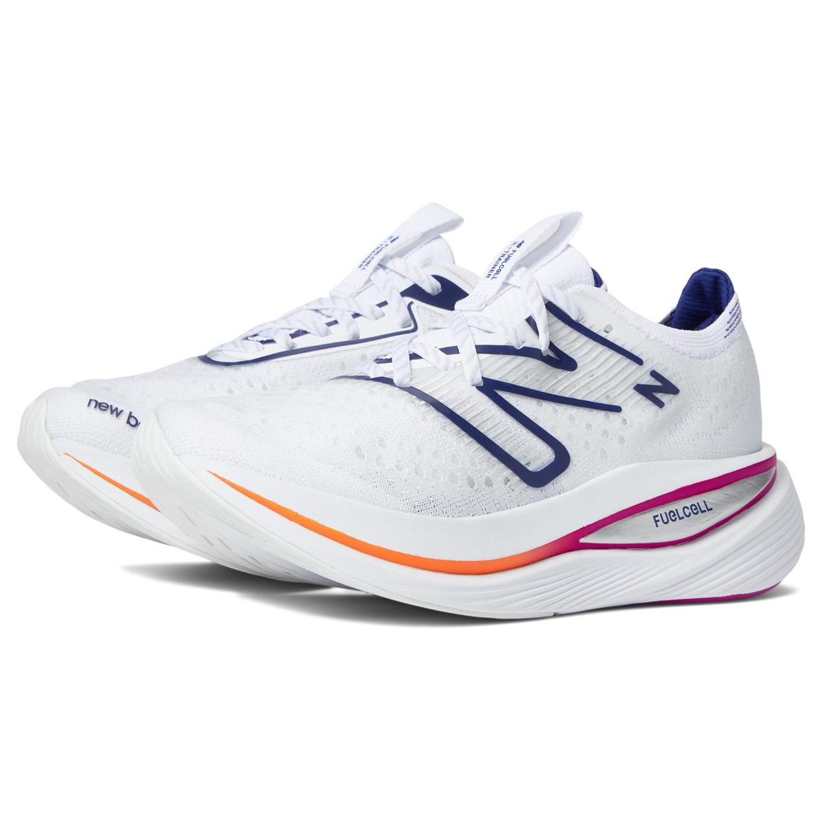 New Balance Women`s Fuelcell Supercomp Trainer V1 White/Victory Blue/Magenta Pop