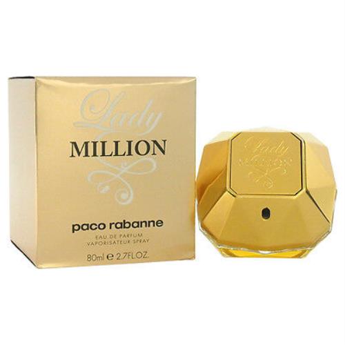 Lady Million by Paco Rabanne - 2.7 fl oz Edp Spray Perfume For Women