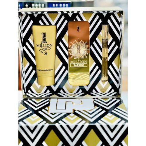 Paco Rabanne 1 Million Perfum 3 Pcs Gift Set Perfum Spray For Men