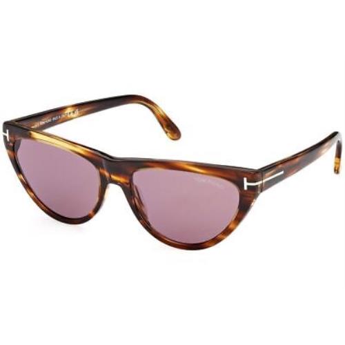 Tom Ford FT0990-55Y-56 Coloured Havana Sunglasses