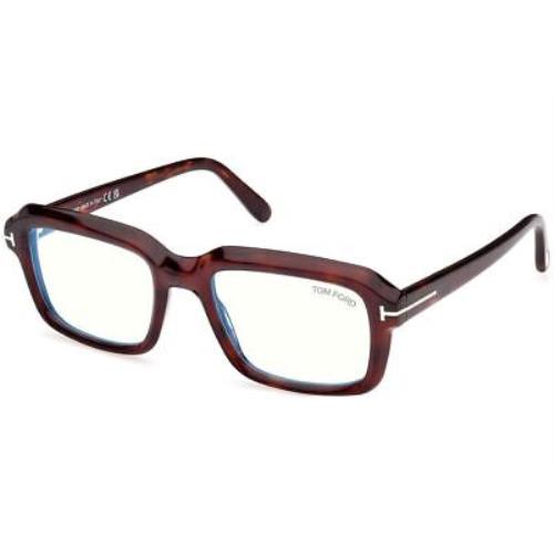 Tom Ford FT5888-B-054-54 Red Havana Eyeglasses