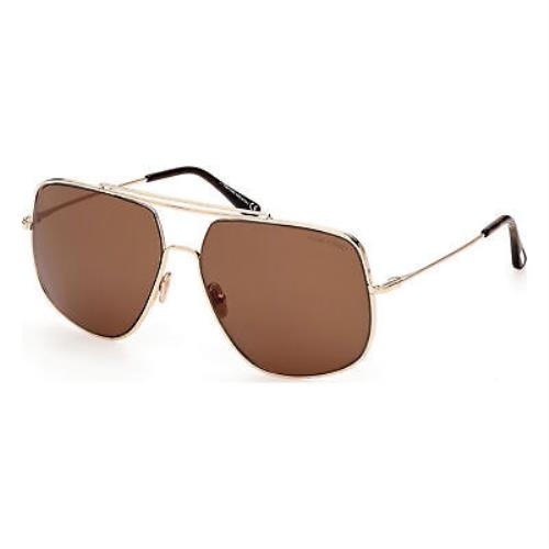 Tom Ford FT0927-28J-61 Shiny Rose Gold Sunglasses