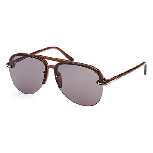 Tom Ford FT1004-45A-62 Shiny Light Brown Sunglasses