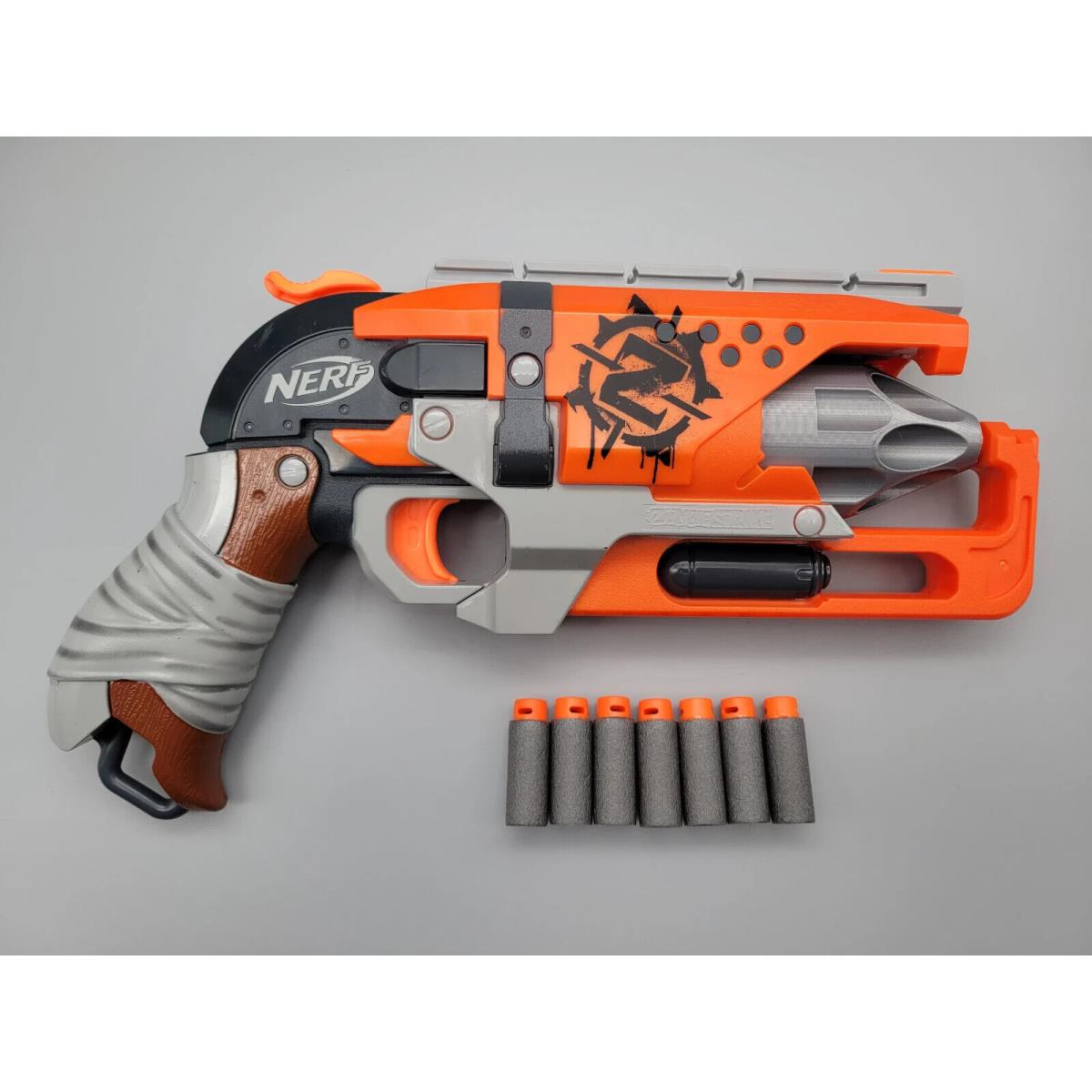 Nerf Hammershot Blaster Custom Build Half Dart 7 Shot Cylinder Modded Toy Gun