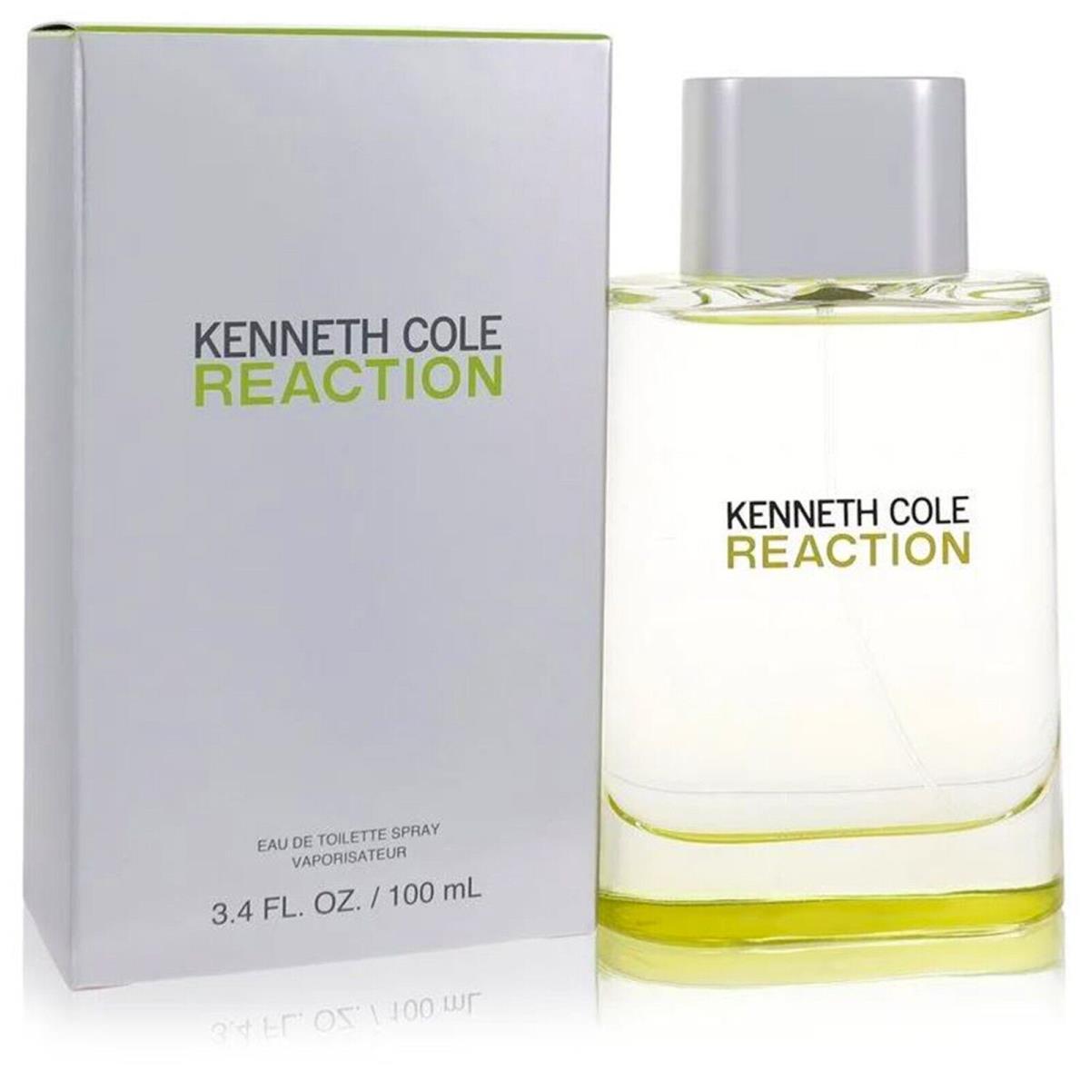 Kenneth Cole Reaction Cologne by Kenneth Cole Men Perfume Edt 3.4 oz Spray 100ml