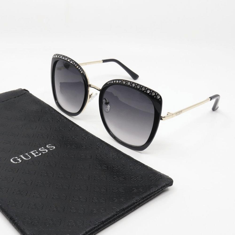 Guess GF0381/S 01B Black/grey Gradient Metal Sunglasses