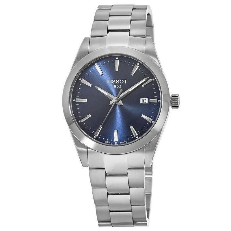 Tissot Gentleman Quartz Blue Dial Stainless Men`s Watch T127.410.11.041.00