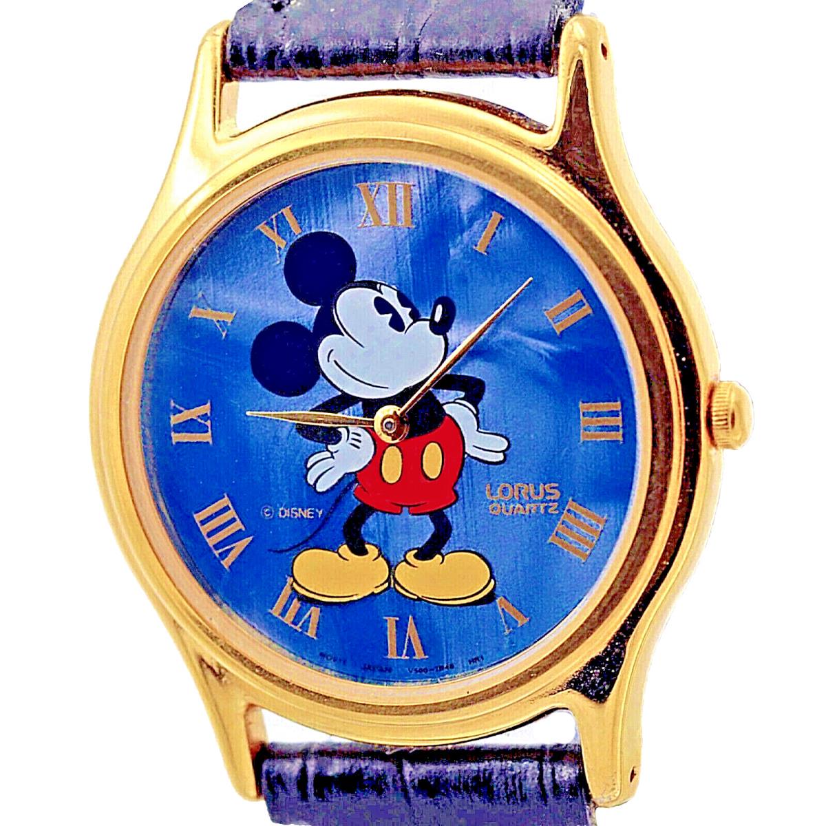 Mickey Blue Mother Of Pearl Rare Seiko Lorus Watch RRR102 Only