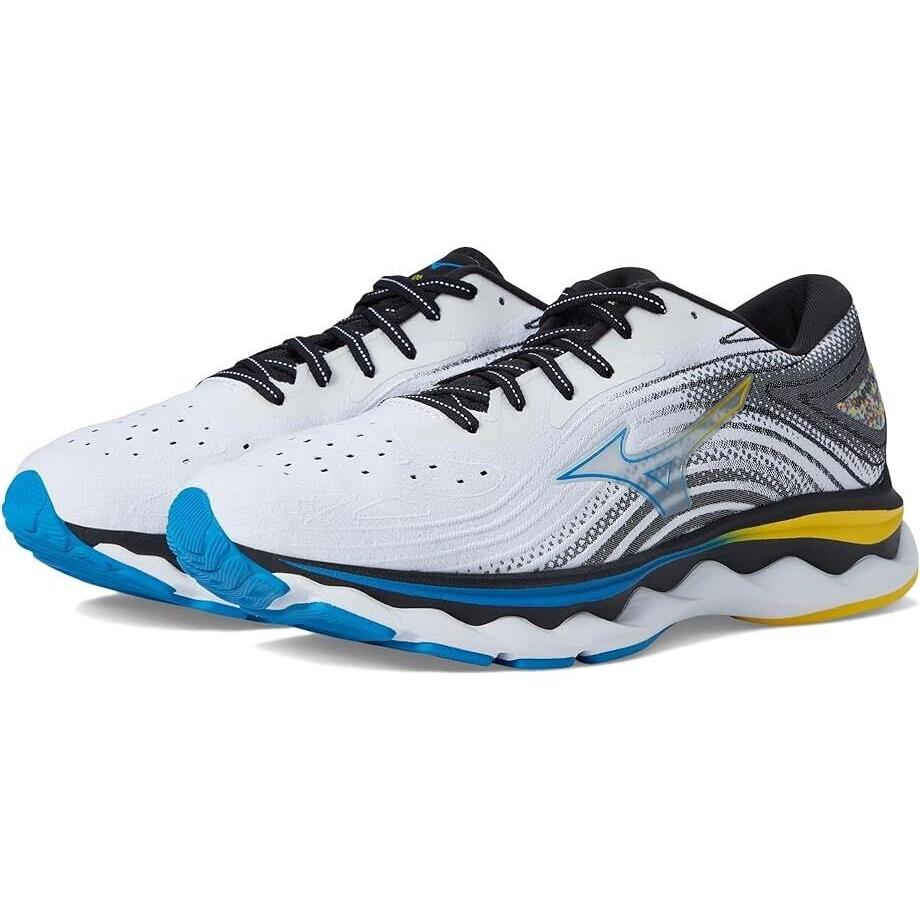 Mizuno Wave Sky 6 411369.0034 Mens White Cyber Yellow Running Shoes US 11 NR5800