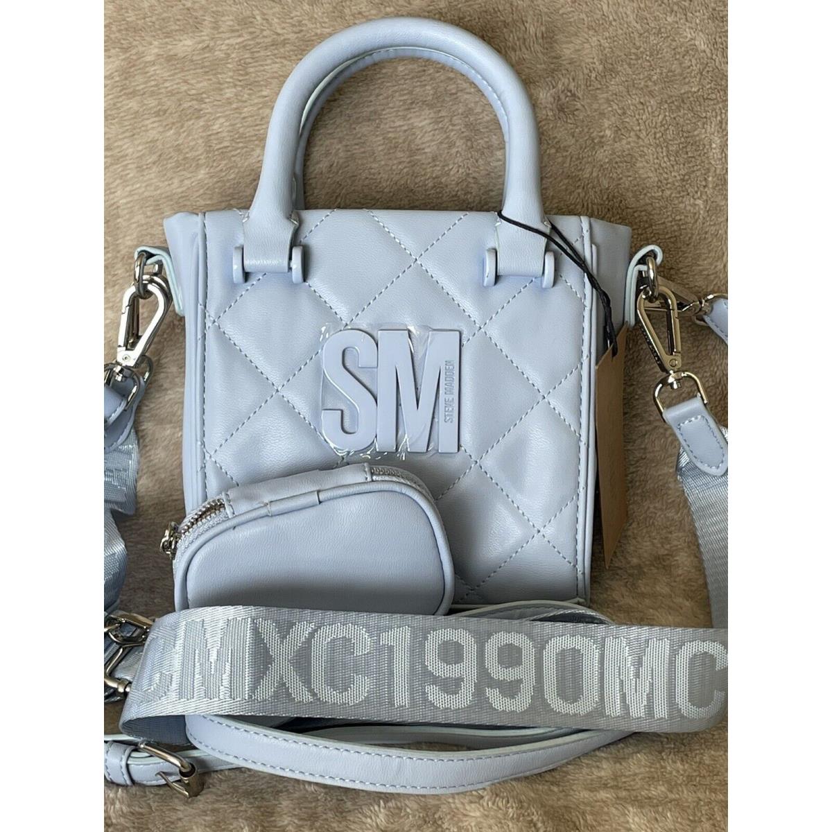 Steve Madden Blue Glaze Bbabi Quilted Crossbody Tote Bag DT617030