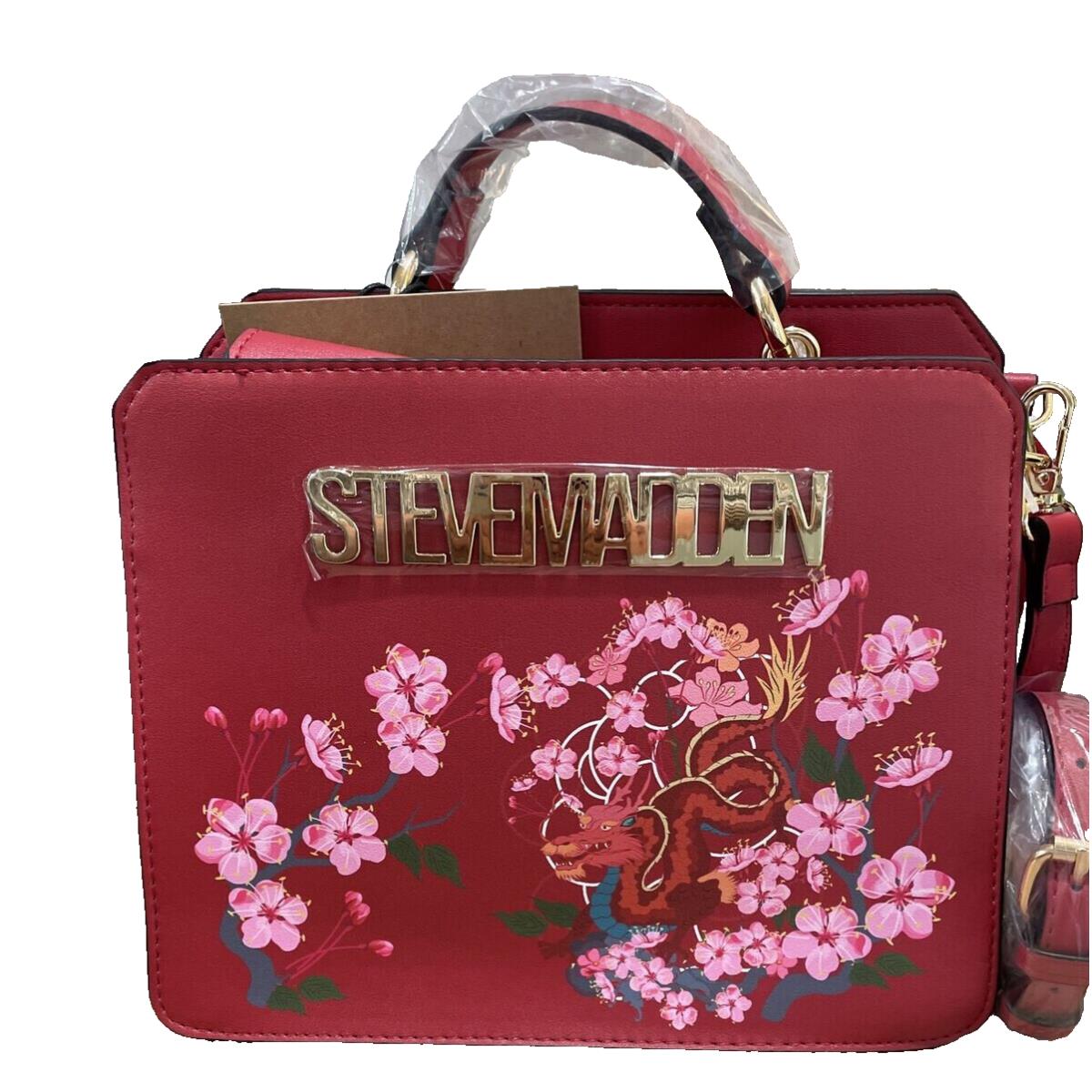 Slay in Style with This Steve Madden Red Dragon Satchel Purse