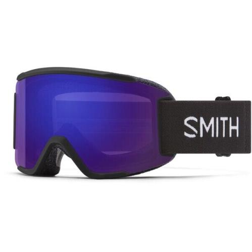 Smith Optics Squad Black Snow Ski Goggles Chroma Pop Violet