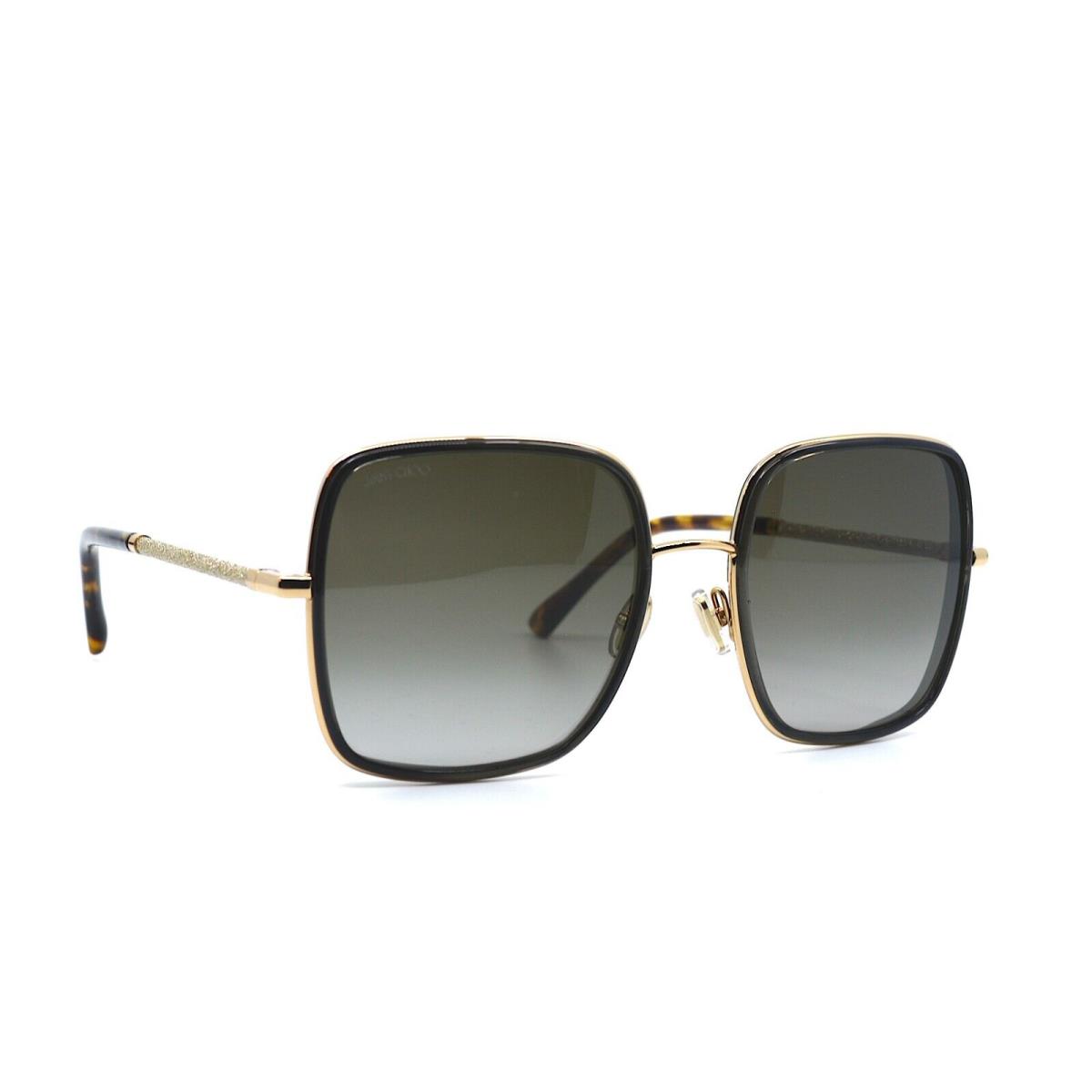 Jimmy Choo Jayla/s 01Q Gold Brown Sunglasses 57-20 - Frame: Gold, Lens: Brown