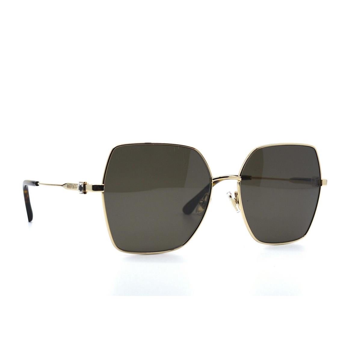 Jimmy Choo Reyes/s Gold Brown Sunglasses 59-17