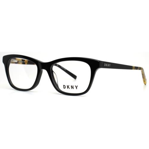 Dkny DK5001 001 Black Womens Cat Eye Full Rim Eyeglasses 51-17-135 B:37