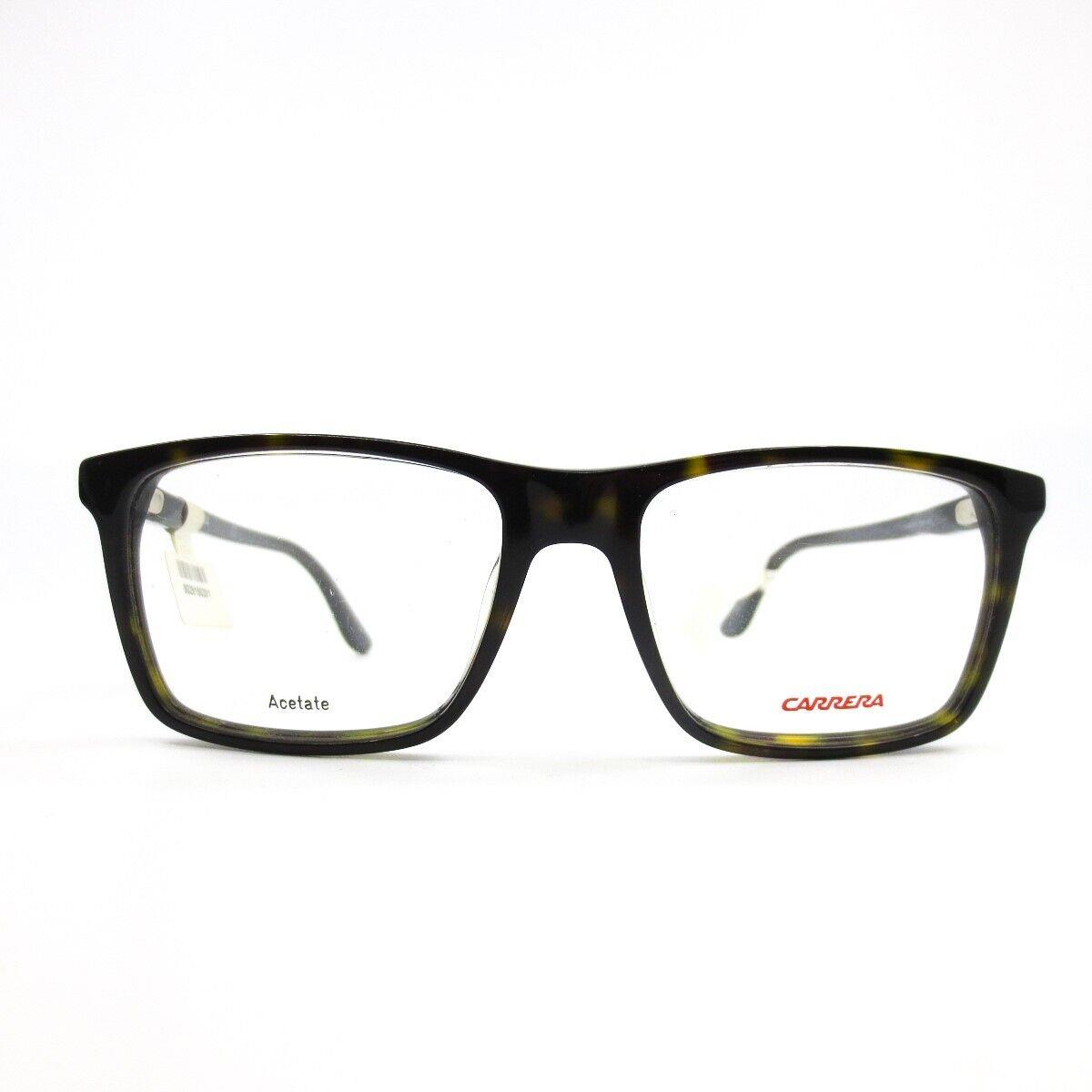 Carrera Eyeglasses Frames CA6637/N G3S Black Tortoise Square Asian Fit 52-17-145