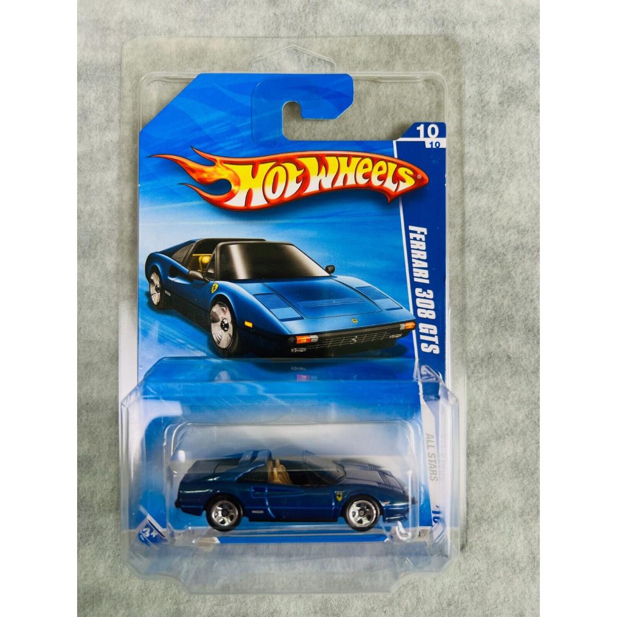 Hot Wheels 2010 HW All Stars 10/10 128 Ferrari 308 Gts Blue HW22