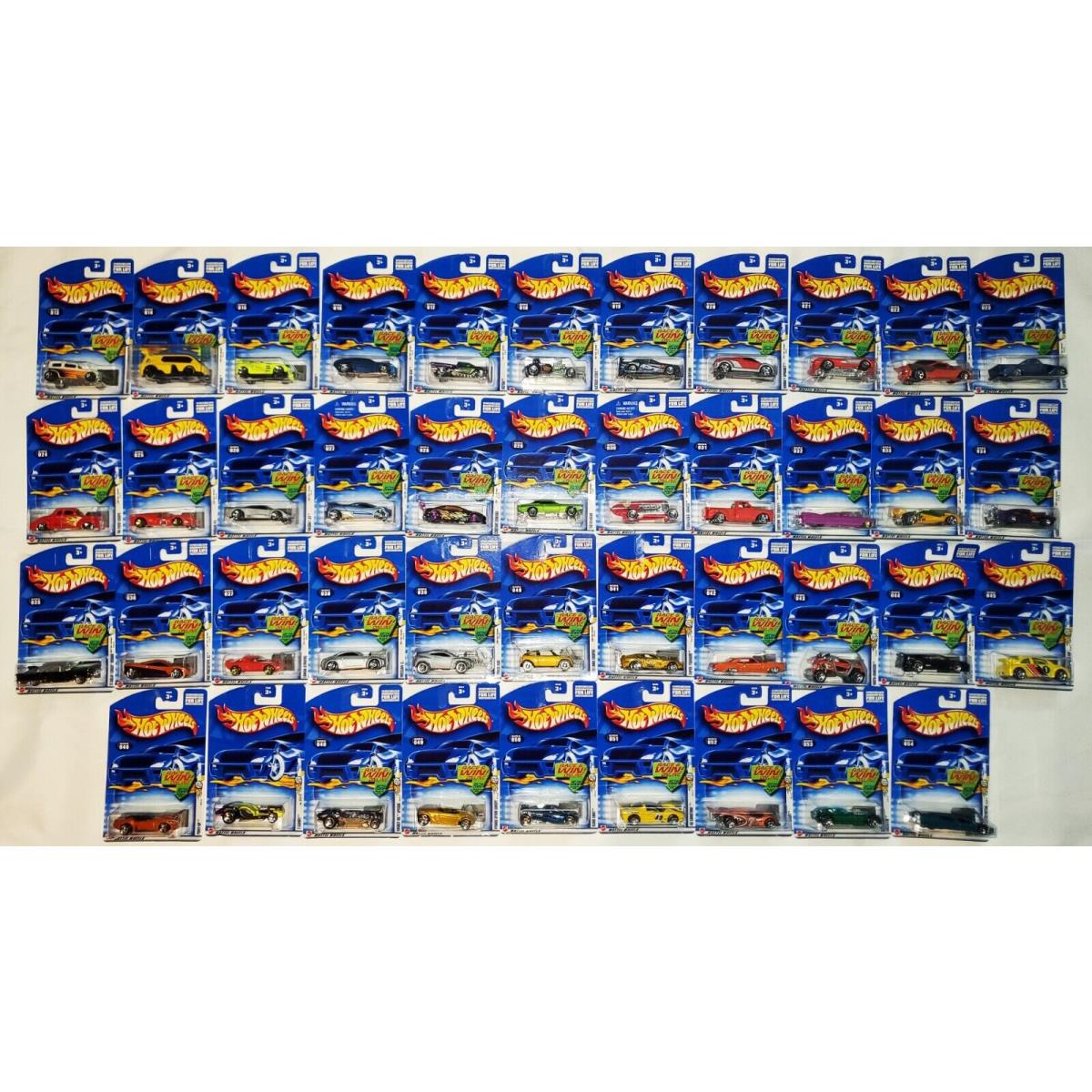 2002 First Editions Complete Set 1-42 Hot Wheels 1:64 No 13 - 54 Code