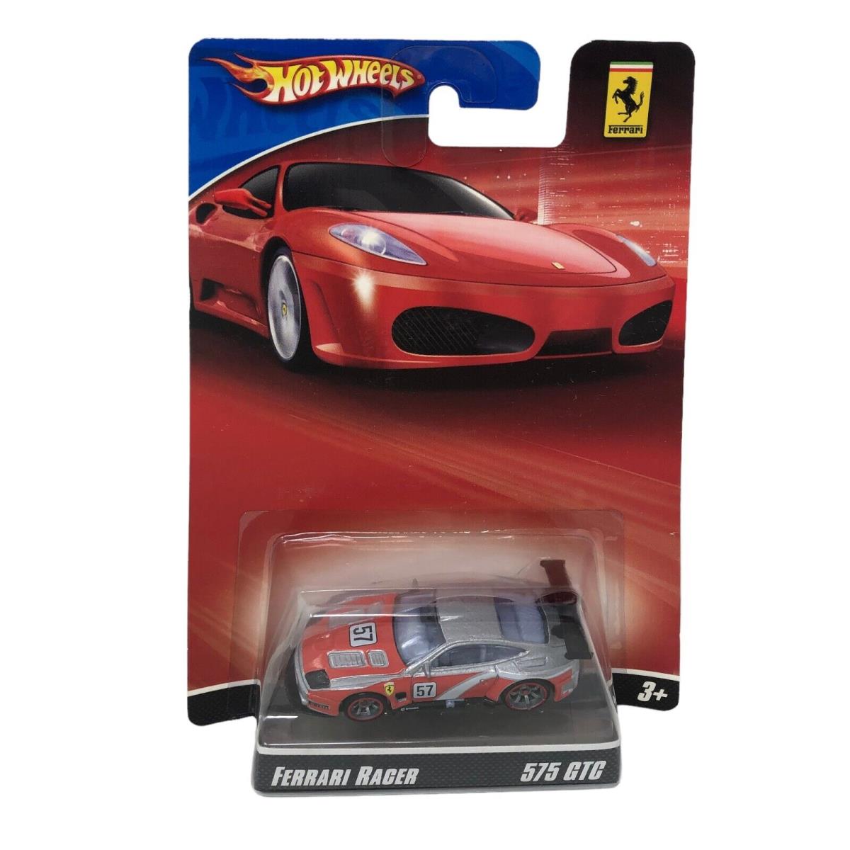 Nip Hot Wheels Ferrari Racer 575 Gtc 57 Red Silver w/ Spoiler