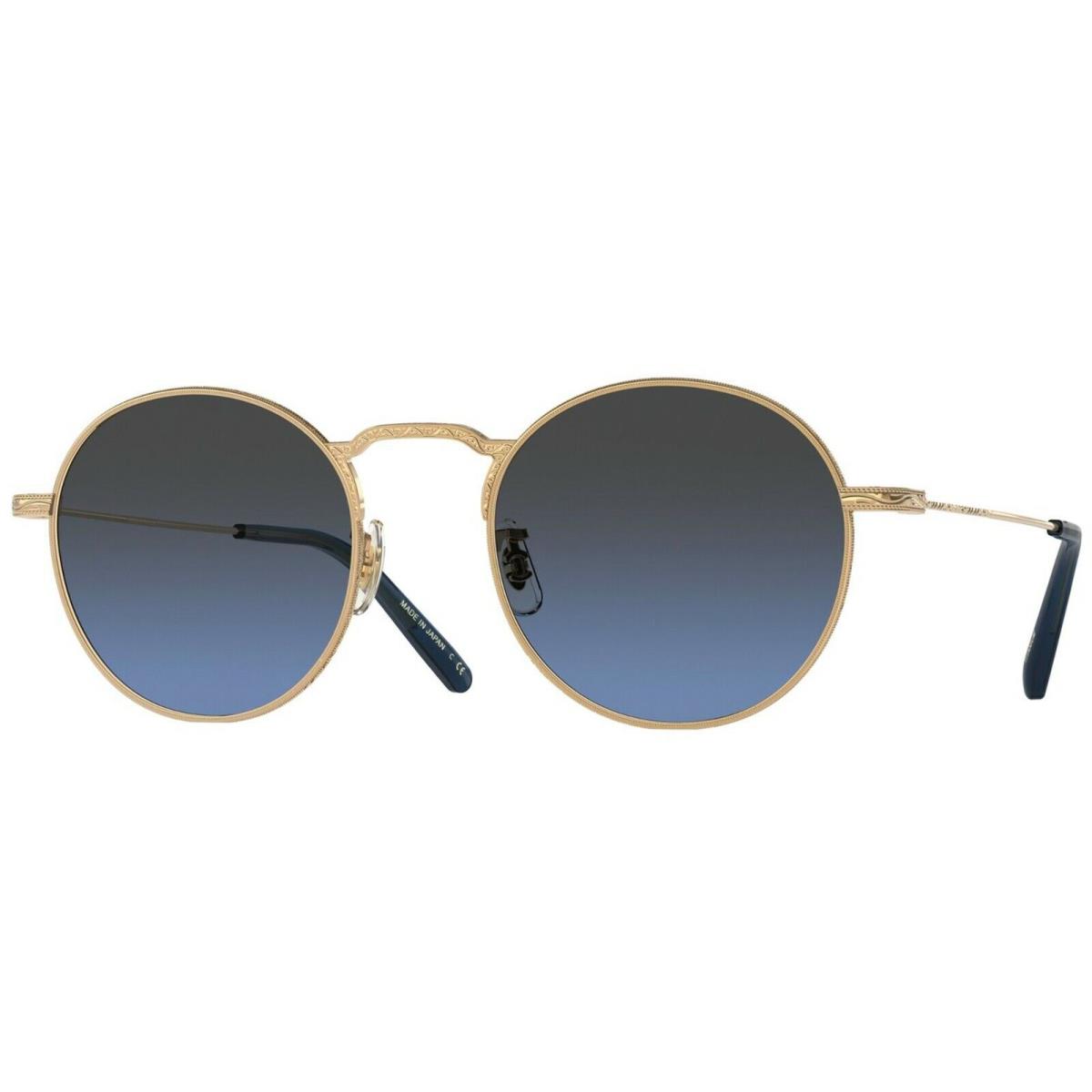 Oliver Peoples Weslie Sun OV 1282ST Gold/dark Azure Shaded Polarized Sunglasses