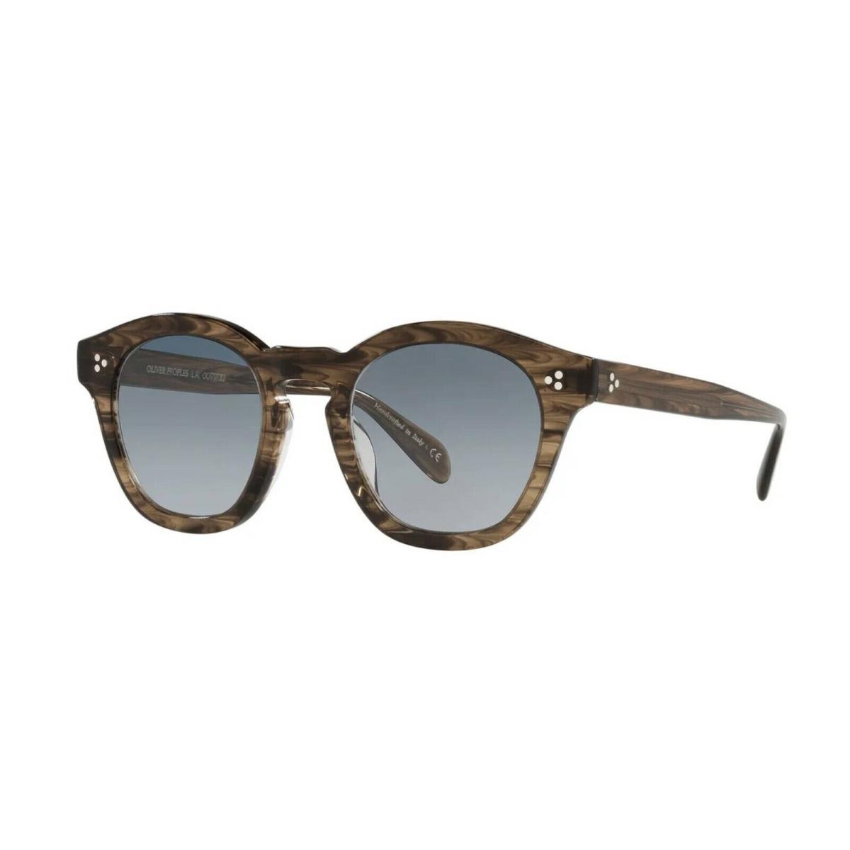 Oliver Peoples Boudreau L.a. OV 5382SU Sepia Smoke/soft Teal Shaded Sunglasses - Frame: Sepia Smoke, Lens: Soft Teal Shaded