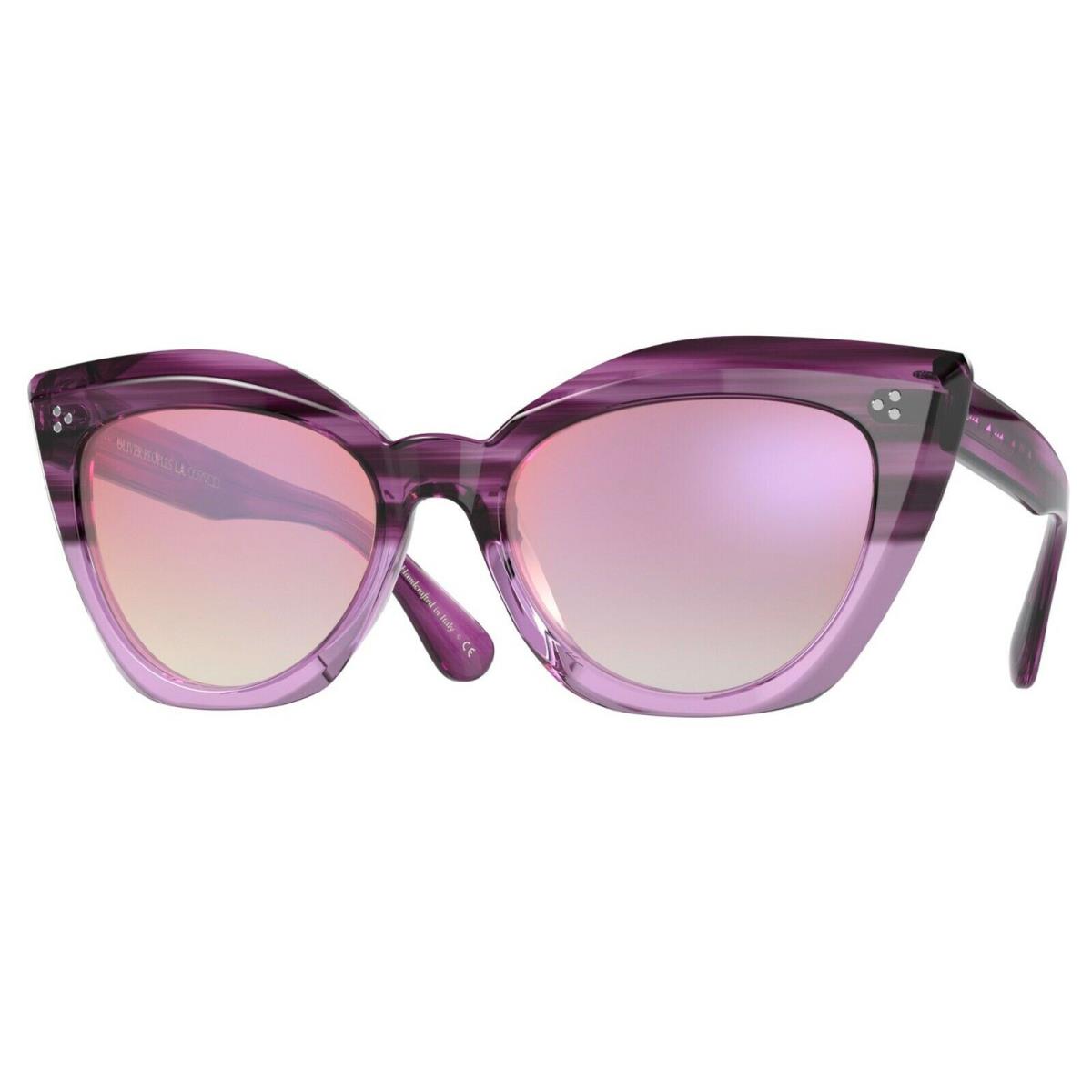 Oliver Peoples Laiya OV 5452SU Jacaranda Gradient Gold/pink Shaded Sunglasses