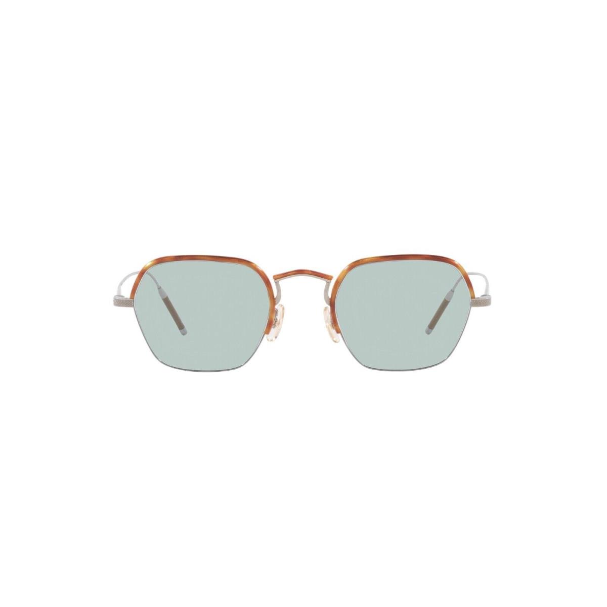 Oliver Peoples TK-7 OV 1291T Shiny Silver Havana/light Blue 5036 Eyeglasses