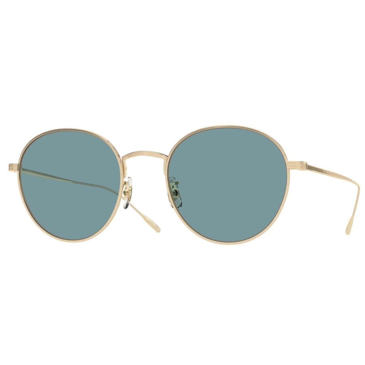 Oliver Peoples Altair OV 1306ST Brushed Gold/teal Polarized 5311/P1 Sunglasses