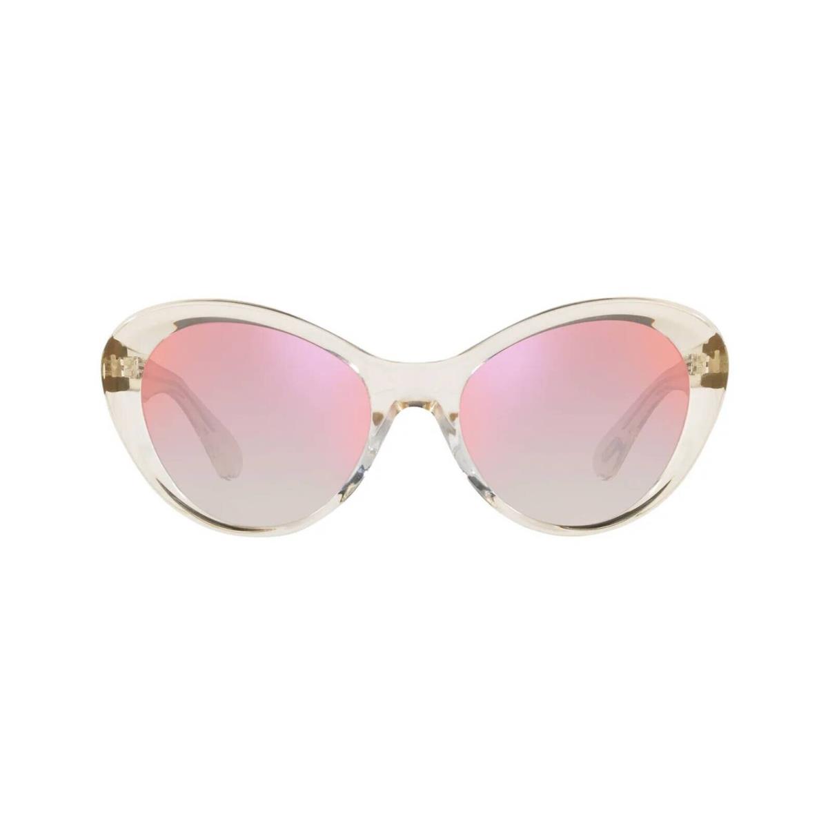 Oliver Peoples Zarene OV 5420SU Pale Cirtrine/soft Pink Shaded Mirror Sunglasses