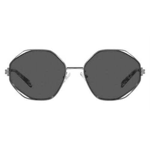 Tory Burch TY6095 Sunglasses Gunmetal Dark Gray 56mm