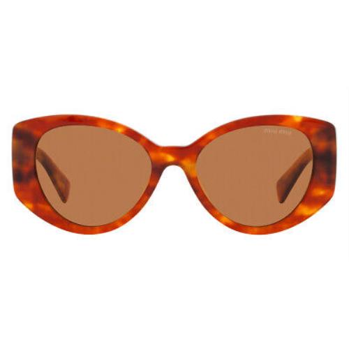 Miu Miu MU 03WS Sunglasses Havana Light Brown 53mm