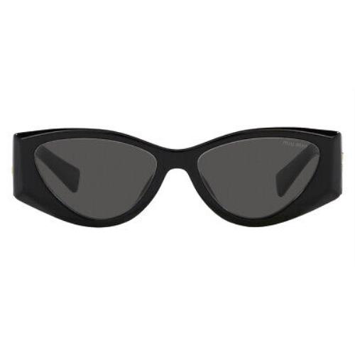 Miu Miu MU Sunglasses Women Black / Dark Gray 54mm