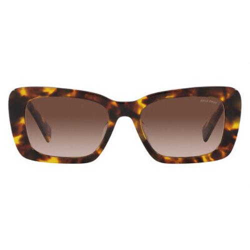 Miu Miu MU Sunglasses Honey Havana / Brown Gradient 53mm