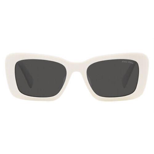 Miu Miu MU Sunglasses Women White / Dark Gray 53mm