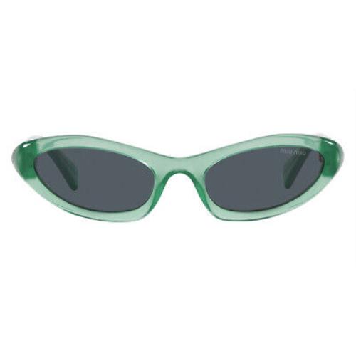 Miu Miu MU Sunglasses Women Anise Opal / Dark Gray 54mm