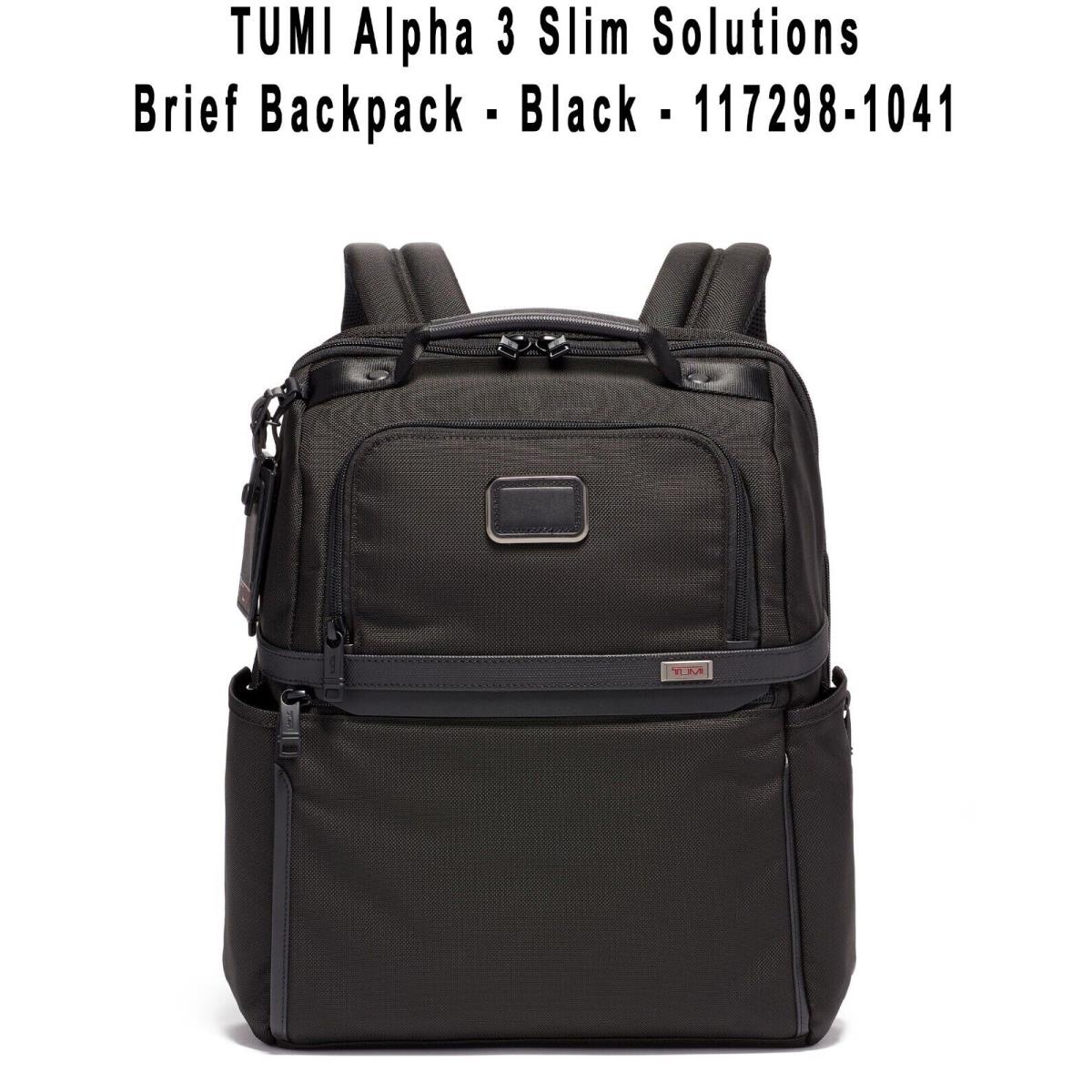 Tumi Alpha 3 Slim Solutions Brief Backpack - Black - 117298-1041