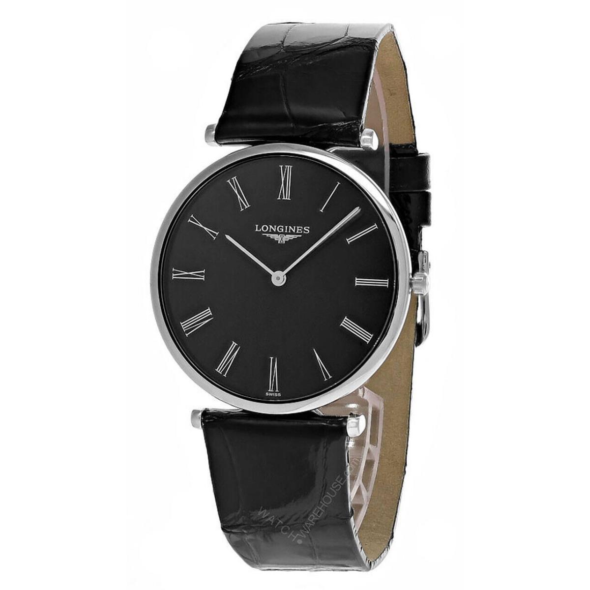 Longines La Grande Classique 36MM Black Leather Unisex Watch L4.755.4.51.2