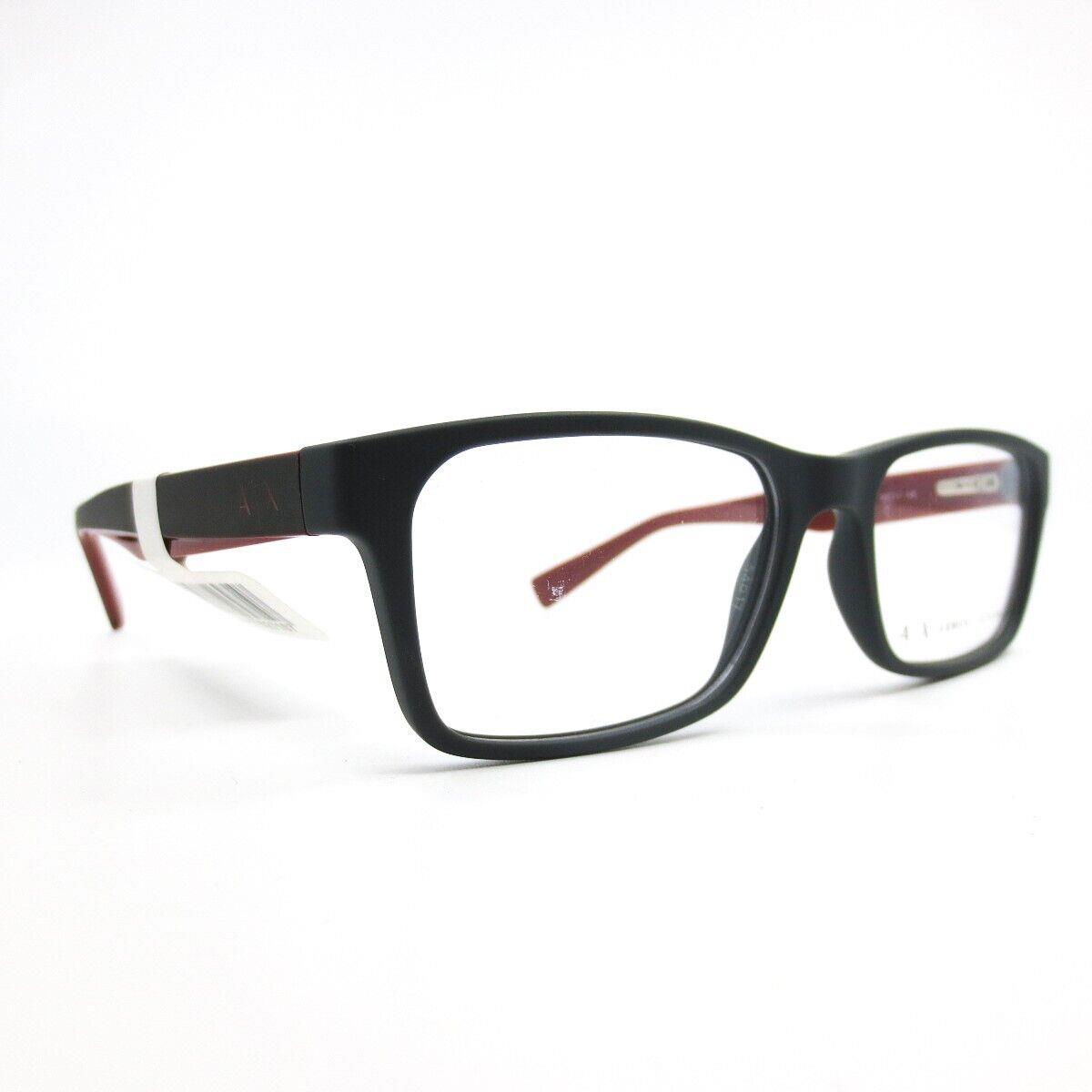 Armani Exchange AX3038 8200 Grey Red Eyeglasses Frames 54-17-140